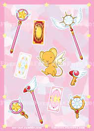 Cardcaptor Sakura Sticker Sheet Cardcaptor Sakura Sakura Tattoo Cardcaptor