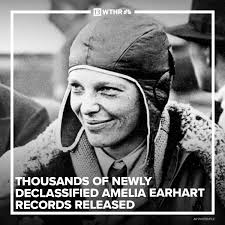 In addition to Earhart's final radio transmissions, the documents also  contain U.S. Navy and Coast Guard maps, reports and messages tracing the  immediate search effort. WHAT'S INSIDE:  https://www.wthr.com/article/news/nation-world/declassified-amelia ...