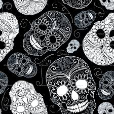 Sugar skull black and white. Black And White Sugar Skull 900x900 Wallpaper Teahub Io
