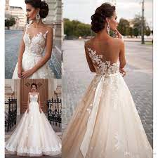 Discount Berta 2018 New Plus Size A Line Wedding Dresses Bohemian Sheer Neck Lace Appliqued Bridal Gowns Custom Made Vintage Cheap Vestido De Novia Cheap Weddin Pregnant Wedding Dress White Bridal