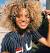 White Blonde Natural Curly Hair