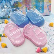 Acrylic Baby Booties Candy Box Baby Shower Baptism Party Favors Reception Table Decors Baby Shoe Holder Children Party Supplies From Weddingfavours 0 91 Dhgate Com