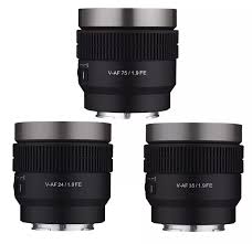 Samyang Video AF 3lü set (24mm,35mm,75mm) + Çanta | Okto Store