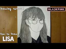 How to Draw Blackpink Lisa |Blackpink Lisa drawing in Mask |Lisa drawing  step by step tutorial |리사