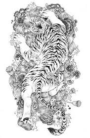 Black And White Japanese Tiger Tattoo Designs Traditional Japanese Tattoo Patern Tiger Tattoo Design Japanese Tiger Tattoo White Tiger Tattoo