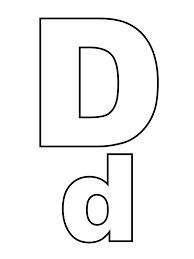 The bold outline of hollow bubble letters. Letters And Numbers Letter D Capital Letters And Lowercase