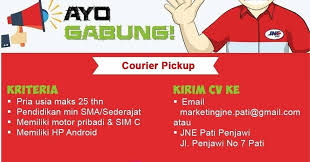 Lowongan kerja bisnis percetakan di solo. Loker Pati Sebagai Rider Driver Staff Admin Courier Pickup Di Jne Lowongan Kerja Kudus Terbaru 2021