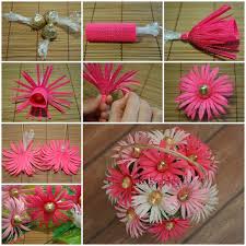 Wedding flowers don't have to cost a fortune. Diy Beautiful Chocolate And Crepe Paper Flower Bouquet