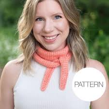 Crochet tunisien sur une inclinaison kit foulard, différentes couleurs