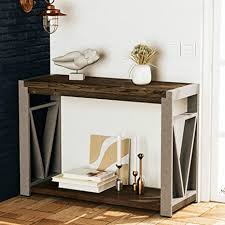 All aspects are customizable, and when rendering, the console will output each board dimension and its size in board feet. Amazon Com Ageweed Console Table Solid Wood Sofa Table With Shelf Farmhouse Style Entryway Table Kitchen Dining