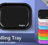 Amazon.com: roygra Rolling Tray, Small Metal Tray, Cigarette ...