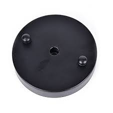 Zehui Ceiling Base Plate Round Metal Pendant Light Accessories 10cm Black Base Lightfixtures Lighting D Pendant Lighting Hanging Lights Light Decorations
