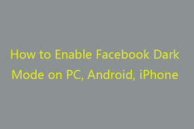 You can also access dark mode from control center. How To Enable Facebook Dark Mode On Pc Android Iphone App