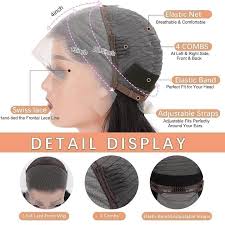 Human hair lace front wigs