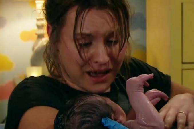 ITV Emmerdale fans spot huge blunder as Dawn Taylor gives birth to baby boy  and unveils sweet name - The Mirror