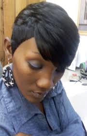 The hair is cut into layers and flipped up, for a sexy, windblown look. Shondra S Quick Weave Hairstyles Short Cropped Thirstyroots Com Black Hairstyles Quick Weave Hairstyles Short Weave Hairstyles Sew In Hairstyles