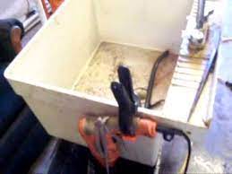 Parts washers are great for cleaning because they feature a dual filtration system, a spigot with fluid control valve, additional shock resistant safety (with gfci), and the sink is removable for easy servicing. Homemade Parts Washer Youtube