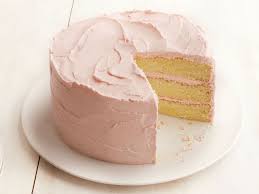 Lemon Chiffon Cake With Strawberry Frosting Recipe Strawberry Cakes Chiffon Cake Spring Desserts