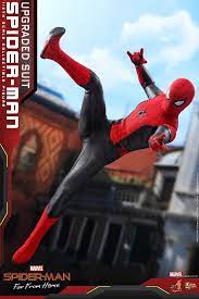 Hot Toys 1 6th Scale Spider Man Upgraded Suit Spider Man Far From Home Hot Toys Spiderman Spiderman Comic