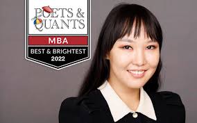 Congratulations to Full-Time MBA student Sodontuya Nerguidavaa, CFA, named  among Poets&Quants 100 Best & Brightest MBAs: Class of 2022!