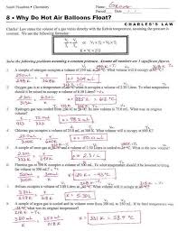 Gas and an excess of hydrogen? 35 Charles Law Worksheet Answers Worksheet Resource Plans