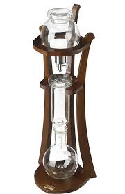 Wooden Water Drip Coffee Makers Ice Cold Brew Machine Large Size 1000ml Home Garden Kitchen Dining Bar Small Kitchen Appliances Eba Kopi Minuman Ide