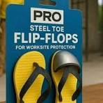 Sorry folks, no steel-toe flip-flops here! OHSA says 'hard ...