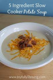 5 Ingredient Crock Pot Potato Soup Easy Potato Soup With Hash Browns