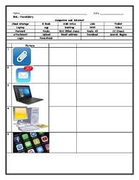 Definitions of computer and internet terms. Esl Enl Computer Smartphone And Internet Vocabulary By Enl Sheets