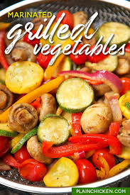 Marinated Grilled Vegetables Zucchini Squash Mushrooms Tomatoes Red Bell Pepp In 2020 Grilled Vegetable Recipes Marinated Grilled Vegetables Marinated Vegetables