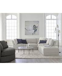 Furniture Closeout Mylie 4 Pc Fabric L Shaped Modular Sofa With Ottoman Created For Mac Furniture Glam Living Room Furniture Quality Living Room Furniture