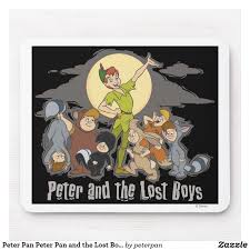Peter Pan Peter Pan And The Lost Boys Disney Mouse Pad Zazzle Com In 2020 Lost Boys Lost Boys Peter Pan Peter Pan