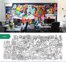 Simply upload your photograph, select a material and a size, and that's it. The Coolest Wall Murals For Office Design Inspiration Hubblehq