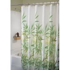 Interdesign Green Bamboo Shower Curtain Shower Curtains For My Gray And Yellow Bathroom Fabric Shower Curtains Green Shower Curtains Curtains