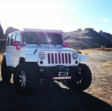 4 Door Black And Pink Jeep Wrangler Pink And White Dream Cars Jeep Pink Jeep Wrangler Pink Jeep