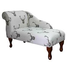 Find & download free graphic resources for floral pattern. 41 Small Chaise Longue Lounge Sofa Seat Chair Stag Print Fabric Queen Anne Uk Ebay