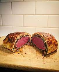 Dijon mustard tenderizes, marinates, and gives a gentle kick to the filet mignon. Homemade Beef Wellington Food