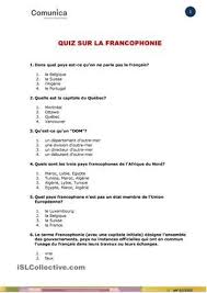 Rd.com knowledge facts there's a lot to love about halloween—halloween party games, the best halloween movies, dressing. La Francophonie Quiz Quiz Francais Interactif Fiches Pedagogiques