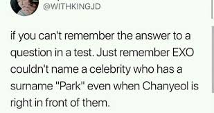 What The F How Can They Forget My Chanyeoliee Ok Never Mind But Plz Don T Do That In Future With My Poor Chanyeoliee Exo Memes Exo Funny Exo Kyungsoo