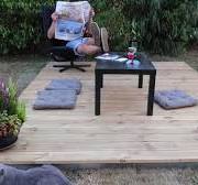 POSER UNE TERRASSE BOIS EN 2 MINUTES / idéal jardin privatif, camping,  mobil home, camping car...