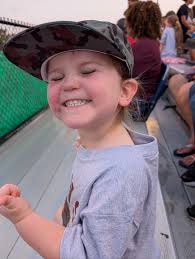 Huge thank you to the wonderful New Boston cheer leader who picked up my  little man when he fell tonight running with the attack pack!