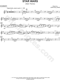 42 and lyrics song star wars piano sheet music pdf john williams from star wars free download. Star Wars Main Theme Clarinet From Star Wars Sheet Music Clarinet Solo In G Major Download Print Sku Mn0102723