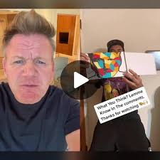 Gordon Ramsay's Hilarious Reaction to Painting with a Knife