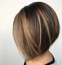 A Line Bob Haircut Trendy Bob Hairstyle For Style Conscious And Extravagant Ladies Aline Bob Extravagant Hair Hair Styles Hair Highlights Brown Bob Hair