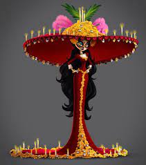 The book of life maria posada hair bow with gourgeous red rhinestones in the center! Image Result For La Muerte Book Of Life Book Of Life Costume Book Of Life Book Of Life Movie