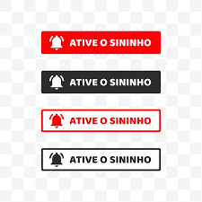 Ative O Sininho Png Sem Fundo Youtube Botao Transparente Download Designi Logotipo Do Youtube Banner Do Youtube Criar Canal No Youtube