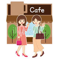 カフェで待ち合わせした女性イラスト - No: 1009705｜無料イラスト・フリー素材なら「イラストAC」