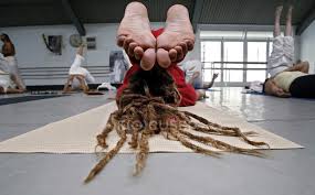 Maybe you would like to learn more about one of these? October 7 2006 Milano Yoga Festival Person Doing Yoga Position Scene Floor Stock Photo 188893554