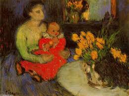 Picasso starb am 08.april 1973 in mougins bei cannes. Mutter Und Kind Mit Blumen Von Pablo Picasso Allpaintingsstore Com