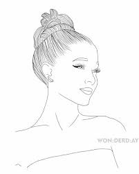 Ariana grande butera is an american singer songwriter and actress. Coloring Pages Ariana Grande Download And Print For Free